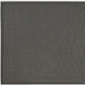 Sisalteppich DEKOWE Mara S2 mit Bordüre Spezial Teppiche Gr. B/L: 120 cm x 200 cm, 5 mm, 1 St., grau Esszimmerteppiche