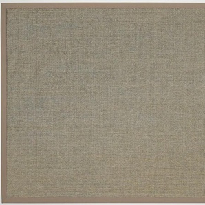 Sisalteppich DEKOWE Mara S2 mit Bordüre Spezial Teppiche Gr. B/L: 160 cm x 160 cm, 5 mm, 1 St., beige (beige mix) Sisalteppiche 100% Sisal, auch als Läufer, Wohnzimmer