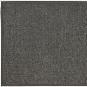 Sisalteppich DEKOWE Mara S2 mit Bordüre Spezial Teppiche Gr. B/L: 160 cm x 200 cm, 5 mm, 1 St., grau Sisalteppiche 100% Sisal, auch als Läufer, Wohnzimmer