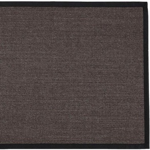 Sisalteppich DEKOWE Mara S2 mit Bordüre Spezial Teppiche Gr. B/L: 240 cm x 300 cm, 5 mm, 1 St., schwarz (schwarz, meliert) Sisalteppiche 100% Sisal, auch als Läufer, Wohnzimmer