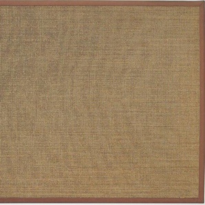 Sisalteppich DEKOWE Mara S2 mit Bordüre Spezial Teppiche Gr. B/L: 300 cm x 350 cm, 5 mm, 1 St., braun (nuss) Sisalteppiche 100% Sisal, auch als Läufer, Wohnzimmer