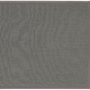 Sisalteppich DEKOWE Mara S2 mit Bordüre Spezial Teppiche Gr. B/L: 300 cm x 350 cm, 5 mm, 1 St., grau (platin) Sisalteppiche 100% Sisal, auch als Läufer, Wohnzimmer