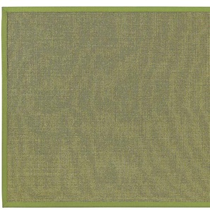 Sisalteppich DEKOWE Mara S2 mit Bordüre Spezial Teppiche Gr. B/L: 67 cm x 300 cm, 5 mm, 1 St., grün (avocado) Sisalteppiche 100% Sisal, auch als Läufer, Wohnzimmer