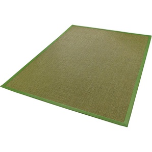 Sisalteppich DEKOWE Mara S2 mit Bordüre Teppiche Gr. B/L: 133 cm x 190 cm, 5 mm, 1 St., grün (avocado) Esszimmerteppiche Flachgewebe, Material: 100% Sisal, Wohnzimmer