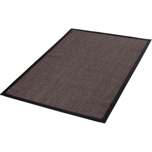 Sisalteppich DEKOWE Mara S2 mit Bordüre Teppiche Gr. B/L: 200 cm x 290 cm, 5 mm, 1 St., schwarz (schwarz, meliert) Esszimmerteppiche
