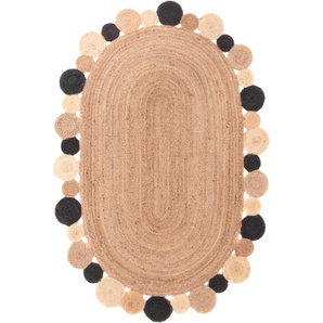 Sisalteppich MORGENLAND Boldo Teppiche Gr. B/L: 120 cm x 180 cm, 6 mm, 2,16 m², 1 St., beige (natur) Juteteppiche handgewebt