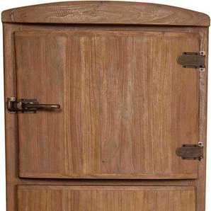 SIT Barschrank Seadrift recyceltes Teak-Altholz in Kühlschrankoptik, Breite 154 cm, Vintage