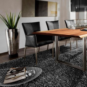 SIT Esstisch Tops&Tables, mit Tischplatte aus Akazie mit Baumkante wie gewachsen