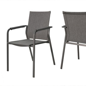 SIT Mobilia Denia Gartenstuhl Textilen Aluminiumgestell Anthrazit