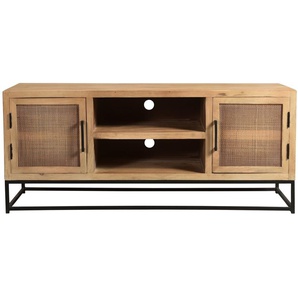 SIT Möbel CANE Lowboard Mango lackiert mit Rattan-Front, Gestell
