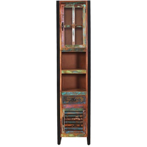 SIT Möbel FIUME Hochschrank Metall/Altholz bunt