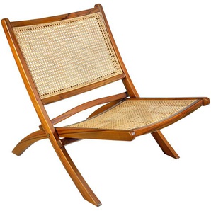 SIT Möbel RATTAN Relaxchair Rattan/Teak natur
