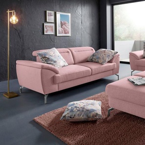 sit&more 2,5-Sitzer Percy, 15 cm Fußhöhe, Sitztiefenverstellung, wahlweise Kopfteilverstellung