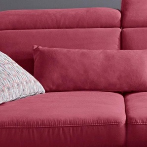 Dekokissen SIT&MORE Dekokissen_Sitzkissen_Kissenhüllen Gr. B/L: 10 cm x 65 cm, 2 St., Microfaser, rot (bordeaux, unifarben) Dekokissen uni 2er-Set Nierenkissen