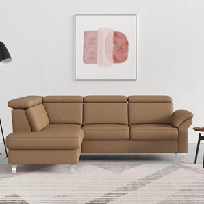 sit&more Ecksofa Arngast L-Form, inklusive Kopfteilverstellung und Federkern