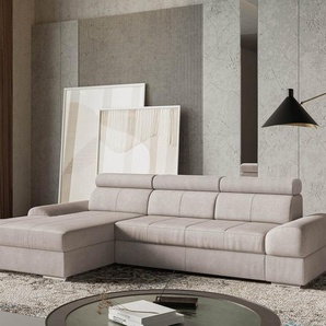 sit&more Ecksofa Broadway L-Form, inklusive Kopfteilverstellung, wahlweise mit Bettfunktion