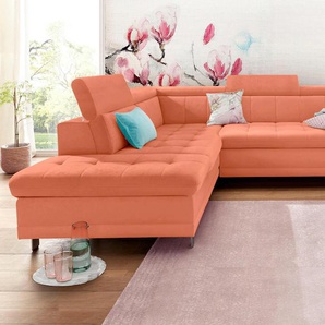 sit&more Ecksofa »Limit L-Form«, wahlweise mit Bettfunktion und Bettkasten
