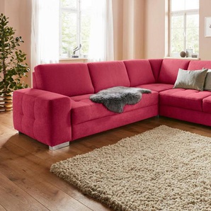 sit&more Ecksofa, mit Federkern und Sitztiefenverstellung, wahlweise mit Bettfunktion