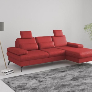 sit&more Ecksofa Morris L-Form, inkl. Sitztiefenverstellung, wahlweise mit Armteilverstellung, Bettfunktion & Bettkasten