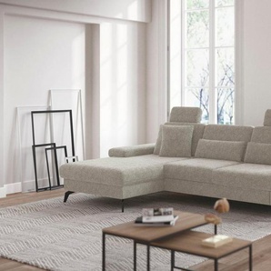 sit&more Ecksofa Morris L-Form, inkl. Sitztiefenverstellung, wahlweise mit Armteilverstellung, Bettfunktion & Bettkasten