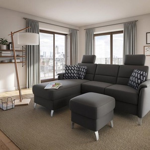 sit&more Ecksofa Palmera L-Form, Federkern, wahlweise mit Bettfunktion und mit/ohne Stauraum