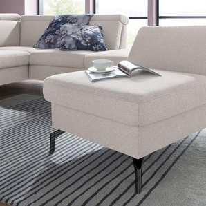 sit&more Hocker Brisbane, Fußhöhe 15 cm, mit Federkern und Klappfunktion