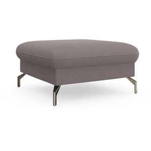sit&more Hocker Fashion, inklusive Federkern, mit satinierten Nickelfüßen