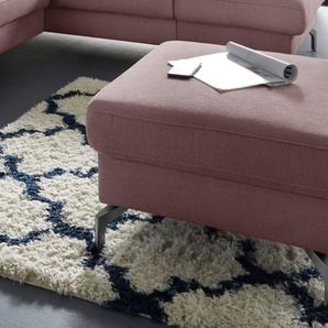 sit&more Hocker, Fußhöhe 15cm, wahlweise mit unterschiedlichen Fußfarben