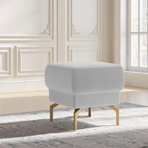 sit&more Hocker Orient 12 V, goldfabene Metallfüße