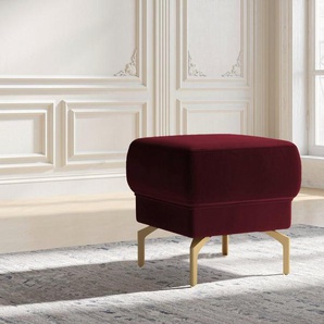 sit&more Hocker Orient 12 V, goldfabene Metallfüße
