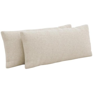 Sit & More Nierenkissen, Creme, Textil, Uni, Füllung: Polyester, 65x25 cm, Goldenes M, Oeko-Tex® Standard 100, Made in Europe, DGM-Klimapakt, Wohntextilien, Kissen, Rückenkissen