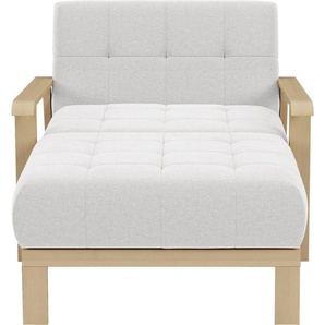 sit&more Recamiere Billund, Armlehnen aus Buchenholz in natur, verschiedene Bezüge und Farben