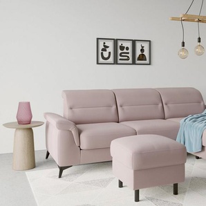 sit&more Stauraumhocker Sinatra, Sitzfläche ist abnehmbar, mattschwarze Metallfüße