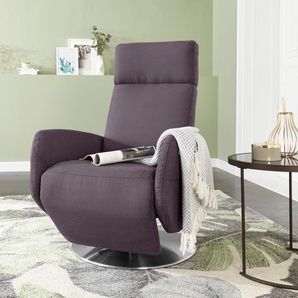 TV-Sessel SIT&MORE Sessel Gr. Luxus-Microfaser Vintageoptik, B/H/T: 71 cm x 110 cm x 82 cm, grau (anthrazit) Fernsehsessel und TV-Sessel Sessel