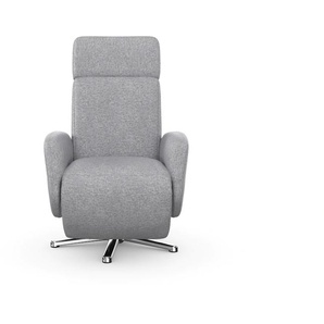 TV-Sessel SIT&MORE Sessel Gr. Flachgewebe, elektrisch verstellbar-mit kabelgebundener Fernbedienung-mit 2 Motoren und Akku, B/H/T: 71 cm x 110 cm x 82 cm, silberfarben (silber) Fernsehsessel und TV-Sessel wahlweise mit 2 Motoren Akku Aufstehhilfe