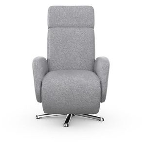 TV-Sessel SIT&MORE Sessel Gr. Flachgewebe, elektrisch verstellbar-mit kabelgebundener Fernbedienung-mit 2 Motoren und ASH und Akku, B/H/T: 71 cm x 110 cm x 82 cm, silberfarben (silber) Fernsehsessel und TV-Sessel wahlweise mit 2 Motoren Akku Aufstehhilfe