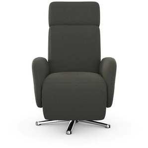 TV-Sessel SIT&MORE Sessel Gr. Flachgewebe, elektrisch verstellbar-mit kabelgebundener Fernbedienung-mit 2 Motoren, B/H/T: 71 cm x 110 cm x 82 cm, grau (anthrazit) Fernsehsessel und TV-Sessel wahlweise mit 2 Motoren Akku Aufstehhilfe