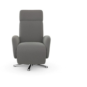 TV-Sessel SIT&MORE Sessel Gr. Flachgewebe, manuell verstellbar, B/H/T: 71 cm x 110 cm x 82 cm, grau Fernsehsessel und TV-Sessel wahlweise mit 2 Motoren Akku Aufstehhilfe