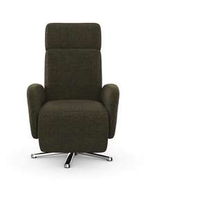 TV-Sessel SIT&MORE Sessel Gr. Flachgewebe, manuell verstellbar, B/H/T: 71 cm x 110 cm x 82 cm, grün (khaki) Fernsehsessel und TV-Sessel wahlweise mit 2 Motoren Akku Aufstehhilfe