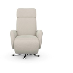 TV-Sessel SIT&MORE Sessel Gr. Struktur weich, elektrisch verstellbar-mit kabelgebundener Fernbedienung-mit 2 Motoren, B/H/T: 71 cm x 110 cm x 82 cm, beige (creme) Fernsehsessel und TV-Sessel wahlweise mit 2 Motoren Akku Aufstehhilfe