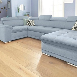 sit&more Wohnlandschaft Andiamo U-Form, mit Kopfteilverstellung, wahlweise mit Bettfunktion