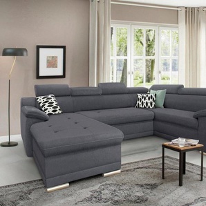 sit&more Wohnlandschaft Andiamo U-Form, mit Kopfteilverstellung, wahlweise mit Bettfunktion