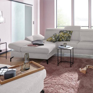 sit&more Wohnlandschaft Brisbane U-Form, Fußhöhe 15 cm, inklusive Sitztiefen-, Armteil- und Kopfteilverstellung