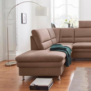 sit&more Wohnlandschaft Cardoso U-Form, mit Federkern und Kopfstützen, mit Bettfunktion und Relaxfunktion