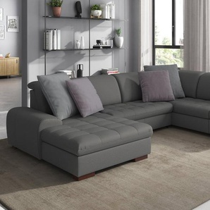 sit&more Wohnlandschaft Luxor U-Form, wahlweise mit Bettfunktion, Bettkasten und Kopfteilverstellung