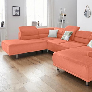 sit&more Wohnlandschaft »Mariola U-Form«, mit Federkern, inklusive Kopfteil- und Sitztiefenverstellung