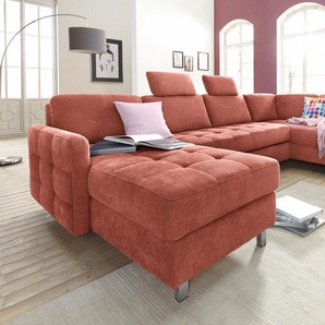 sit&more Wohnlandschaft Pablo U-Form, wahlweise mit Bettfunktion und Bettkasten