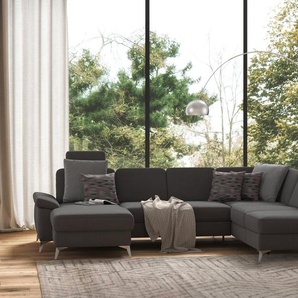sit&more Wohnlandschaft Padua U-Form, inklusive Sitztiefenverstellung, Armteilfunktion und Federkern