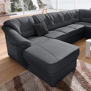 sit&more Wohnlandschaft »Savona U-Form«, wahlweise mit Bettfunktion, inklusive Federkern, frei im Raum stellbar