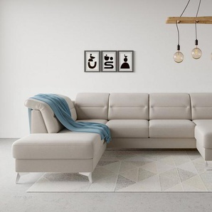 sit&more Wohnlandschaft Sinatra U-Form, optional mit Kopfteilverstellung und Armteilfunktion etc.